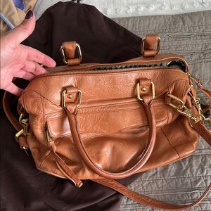 Rebecca Minkoff Morning After Tan Leather Handbag